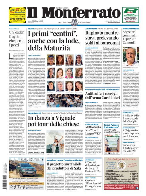 Il Monferrato - Edizione 49 del 30/06/2023